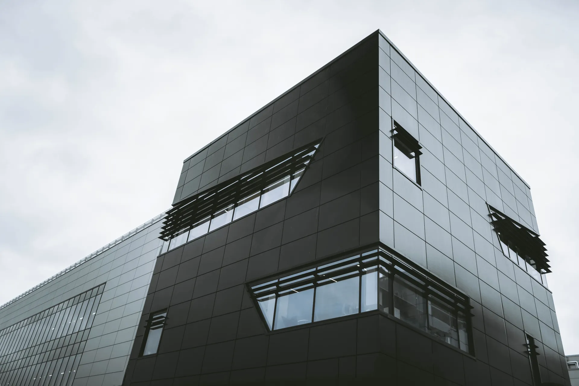 Modern office building facade