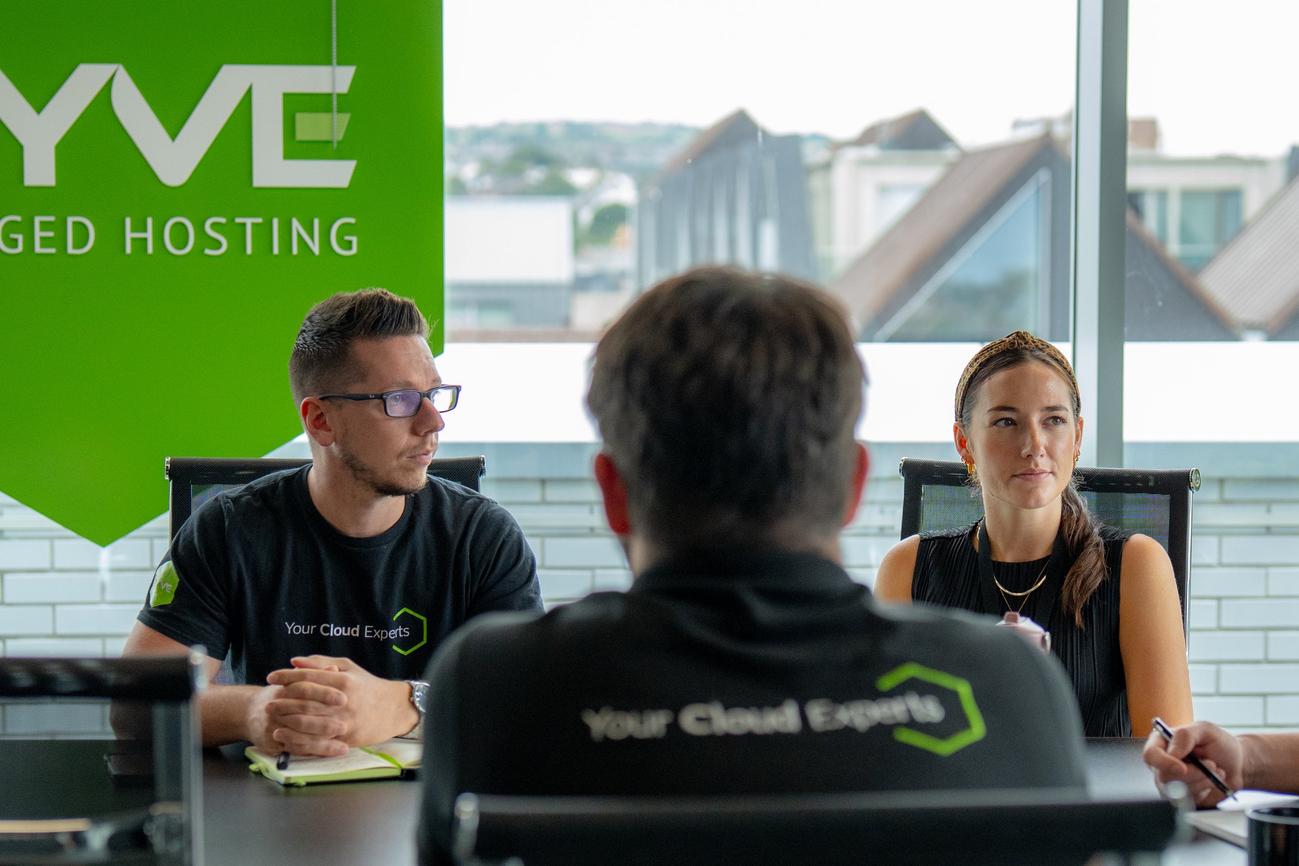 Cloud specialists in a meeting