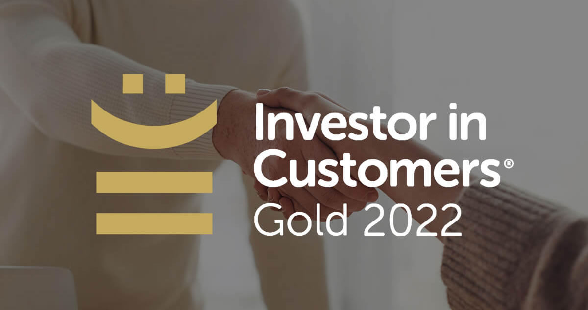 Investor in Customers Gold-Auszeichnung 2022